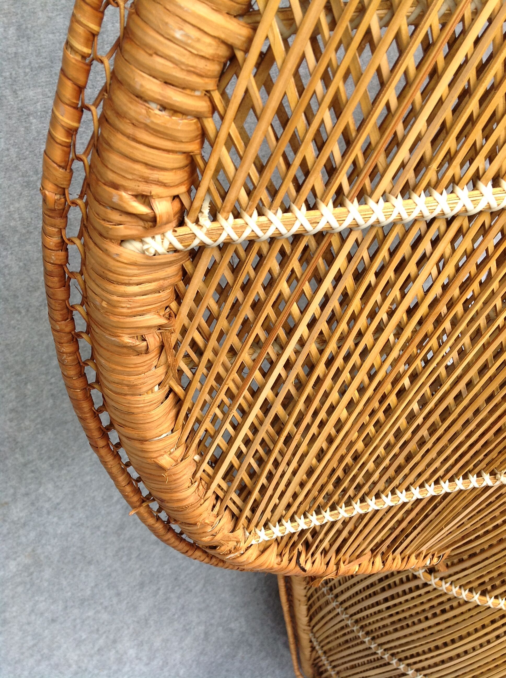 Fauteuil Emmanuelle xxl en rotin