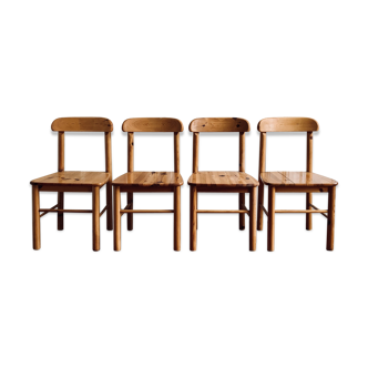 Solid pine chairs by Rainer Daumiller for Hirtshals Savvaerk