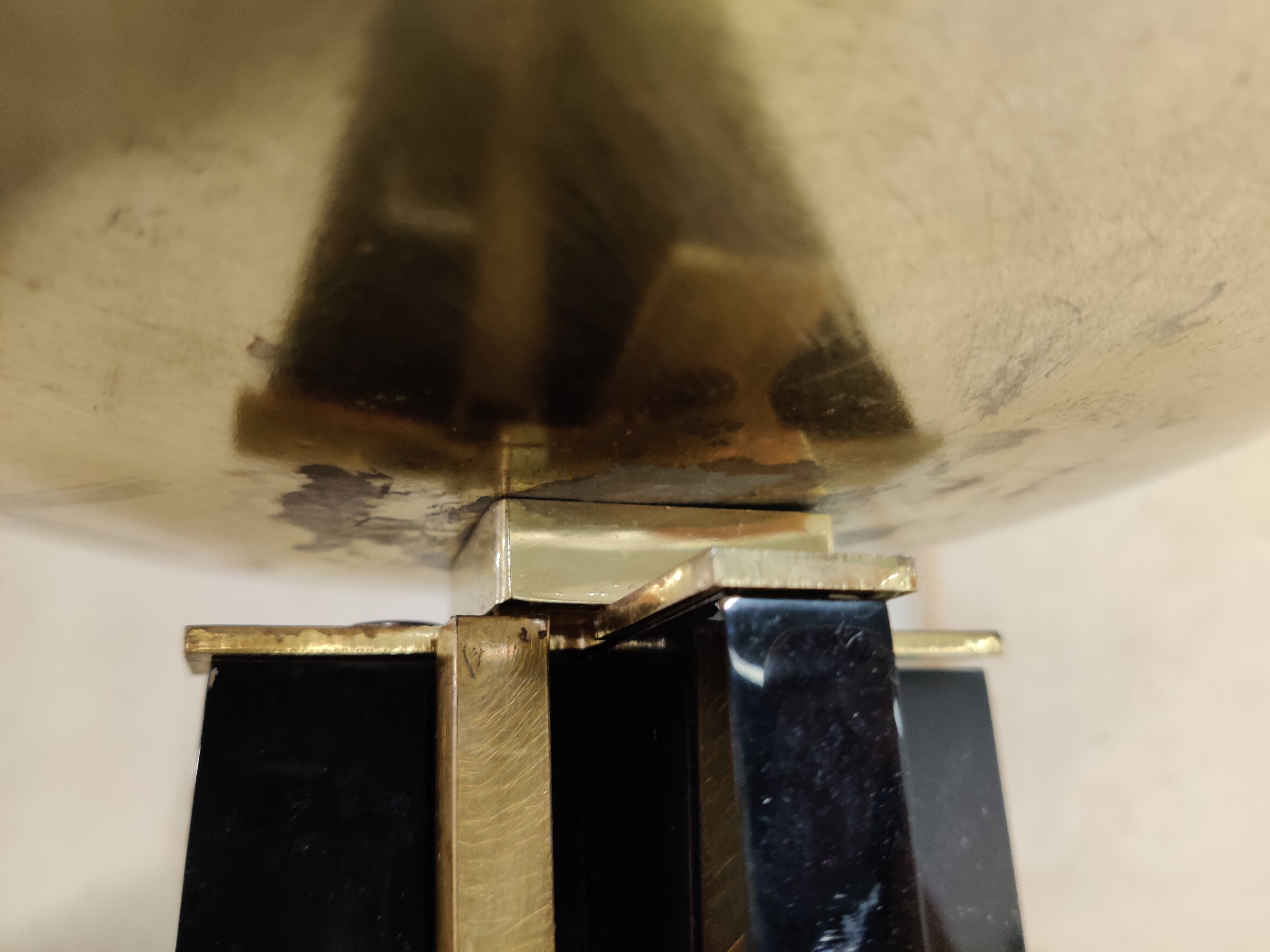 Lampadaire en laiton années 80