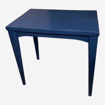 Ancienne table d’ appoint en bois bleue