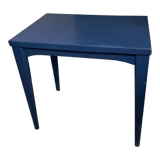 Old side table in blue wood