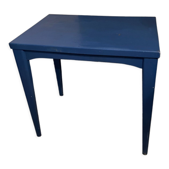 Ancienne table d’ appoint en bois bleue