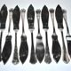 Set of 10 ercuis fish knives in silver metal, victoria spatours model