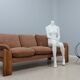 Mobil girgi 3-seater walnut sofa 1970s