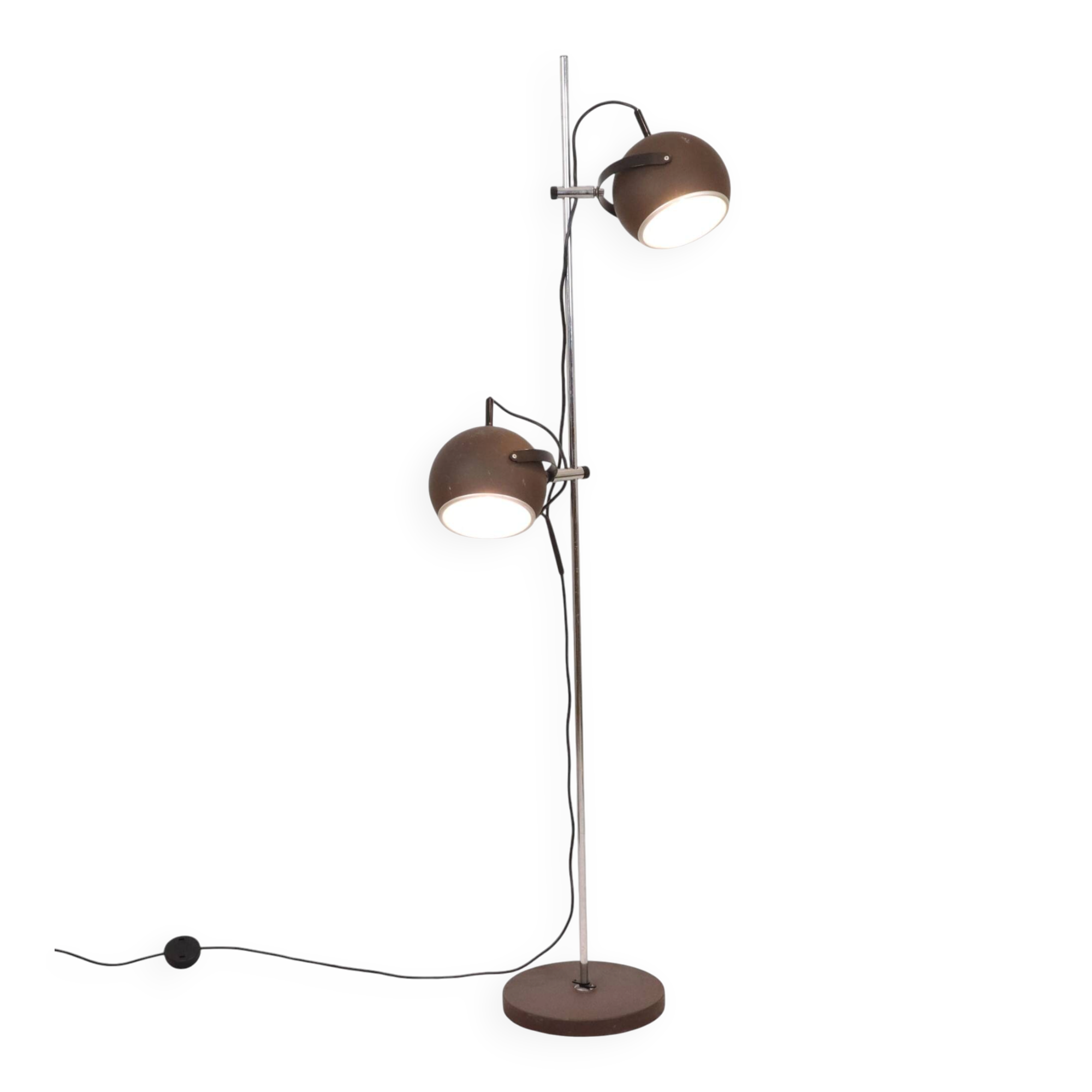 Lampe de sol vintage Eye Ball design Space Age 150 cm