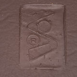 6 chairs Soudexvinyl chocolate, vintage 1970