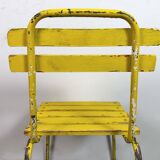 Vintage Yellow Industrial Chair, 1960s