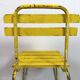 Chaise industrielle vintage jaune, années 1960