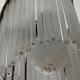 Art deco chandelier silver bronze grapevine
