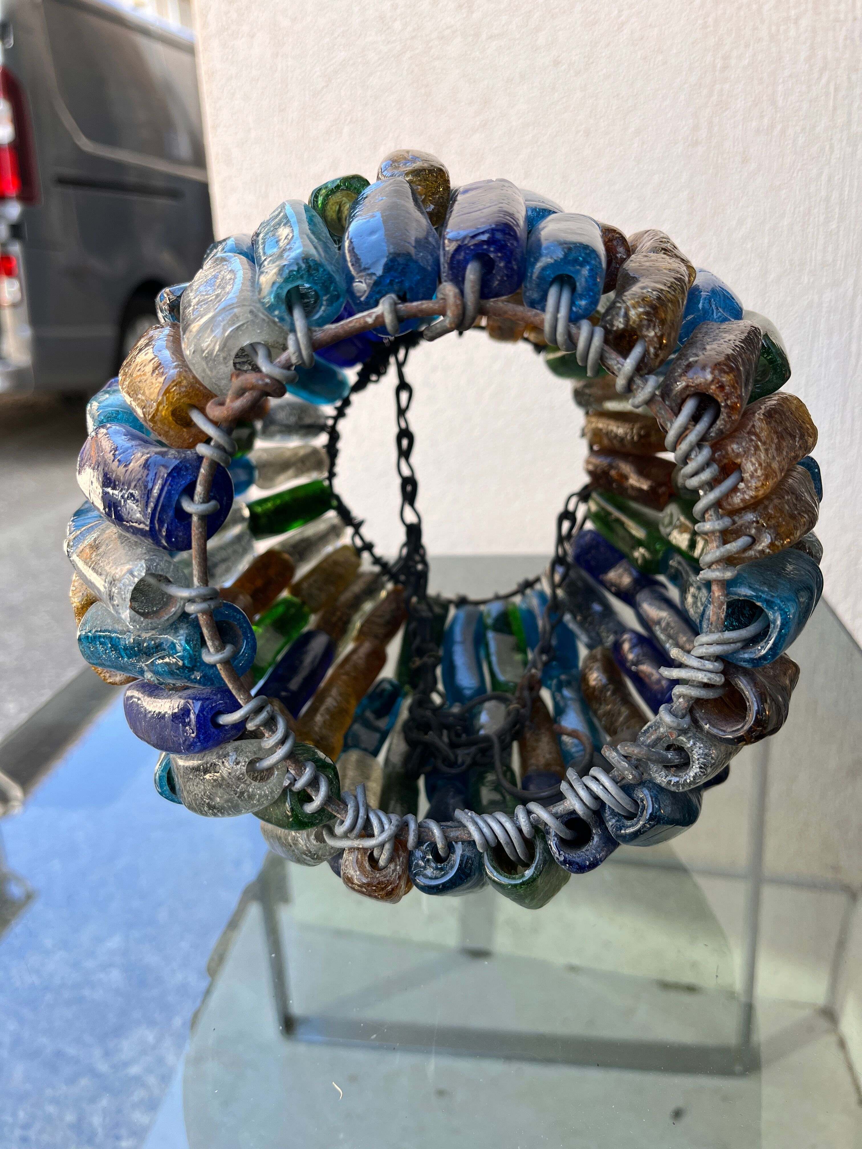 lustre en pate de verre Murano vintage