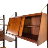Vintage wall unit with two desks by Louis van Teeffelen for Wébé, 1950s