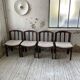 4 Scandinavian mahogany chairs