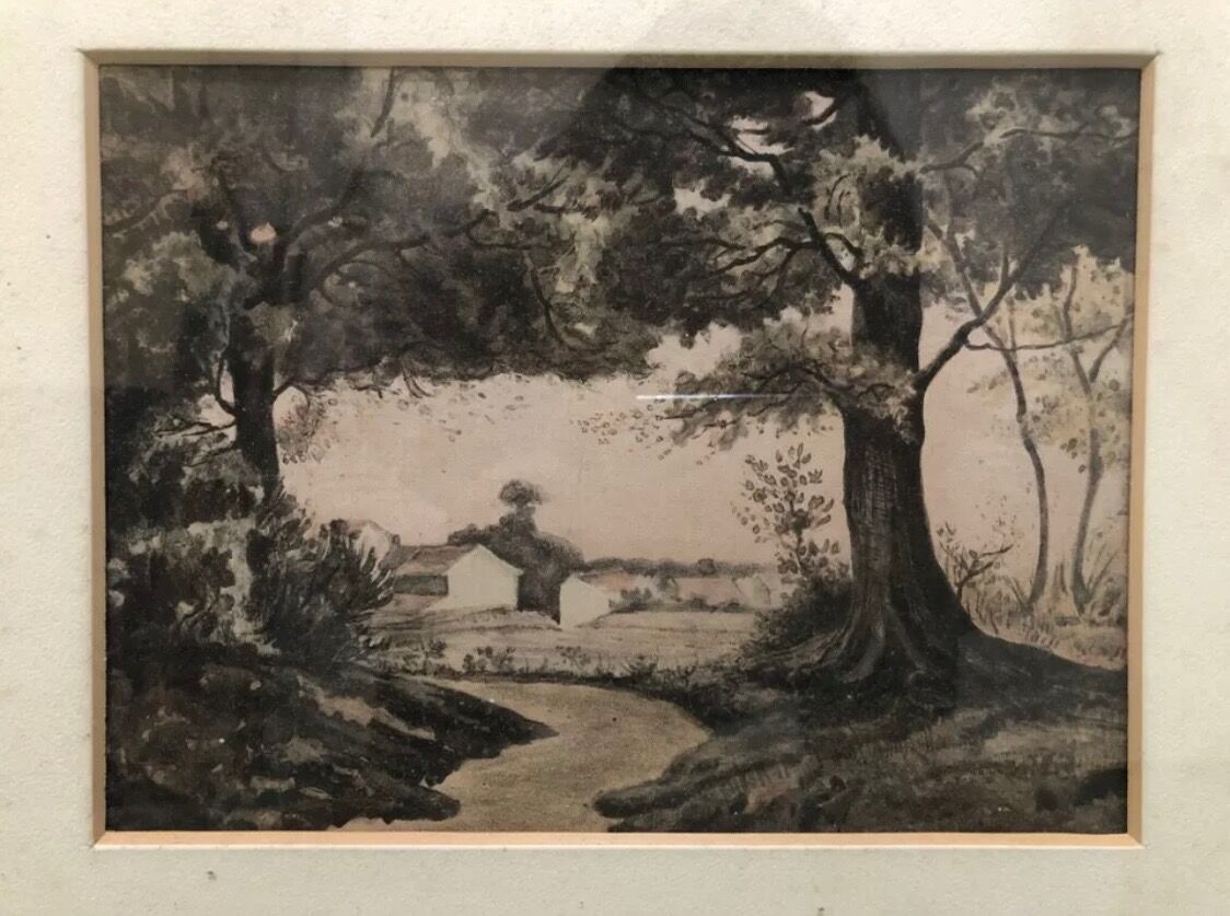 Painting drawing landscape campaign XXth