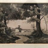 Painting drawing landscape campaign XXth