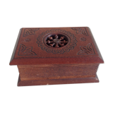 Old patented open-wood cigarette box 30-40 years