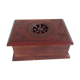 Old patented open-wood cigarette box 30-40 years
