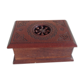 Old patented open-wood cigarette box 30-40 years