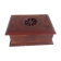 Old patented open-wood cigarette box 30-40 years