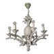 Large Hollywood Regency pineapple chandelier, 1980s