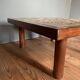 60s coffee table with “tiki” motif Raymond Corroyez