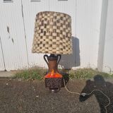 Lampe de sol de 1970, Abat-jour en laiton de mouton