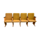 Mid-Century Hungarian Four-Seater Cinema Seats, 1950s