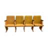 Mid-Century Hungarian Four-Seater Cinema Seats, 1950s