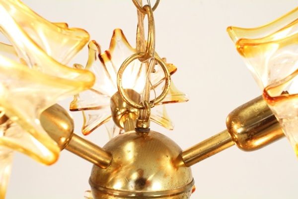 Murano glass pendant lamp from AV Mazzega 1950s