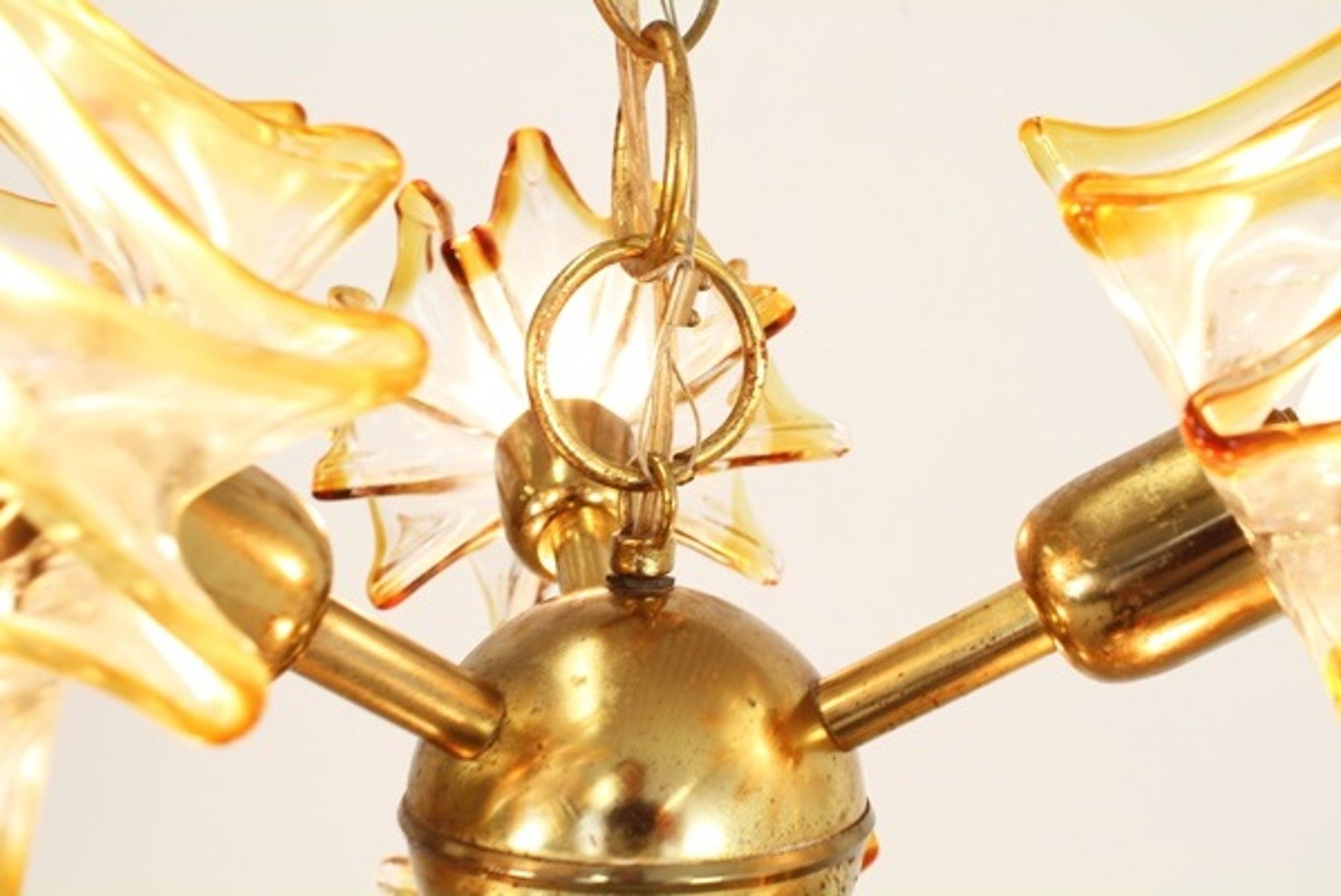 Murano glass pendant lamp from AV Mazzega 1950s