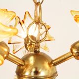 Murano glass pendant lamp from AV Mazzega 1950s