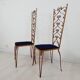 Paire de chaises vintage, design Pier Luigi Colli