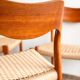 Lot de 8 chaises de salle à manger modèle 71 en teck par Niels O. Møller