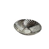 Ercuis, 20th century silver-plated ruffled pocket emptier