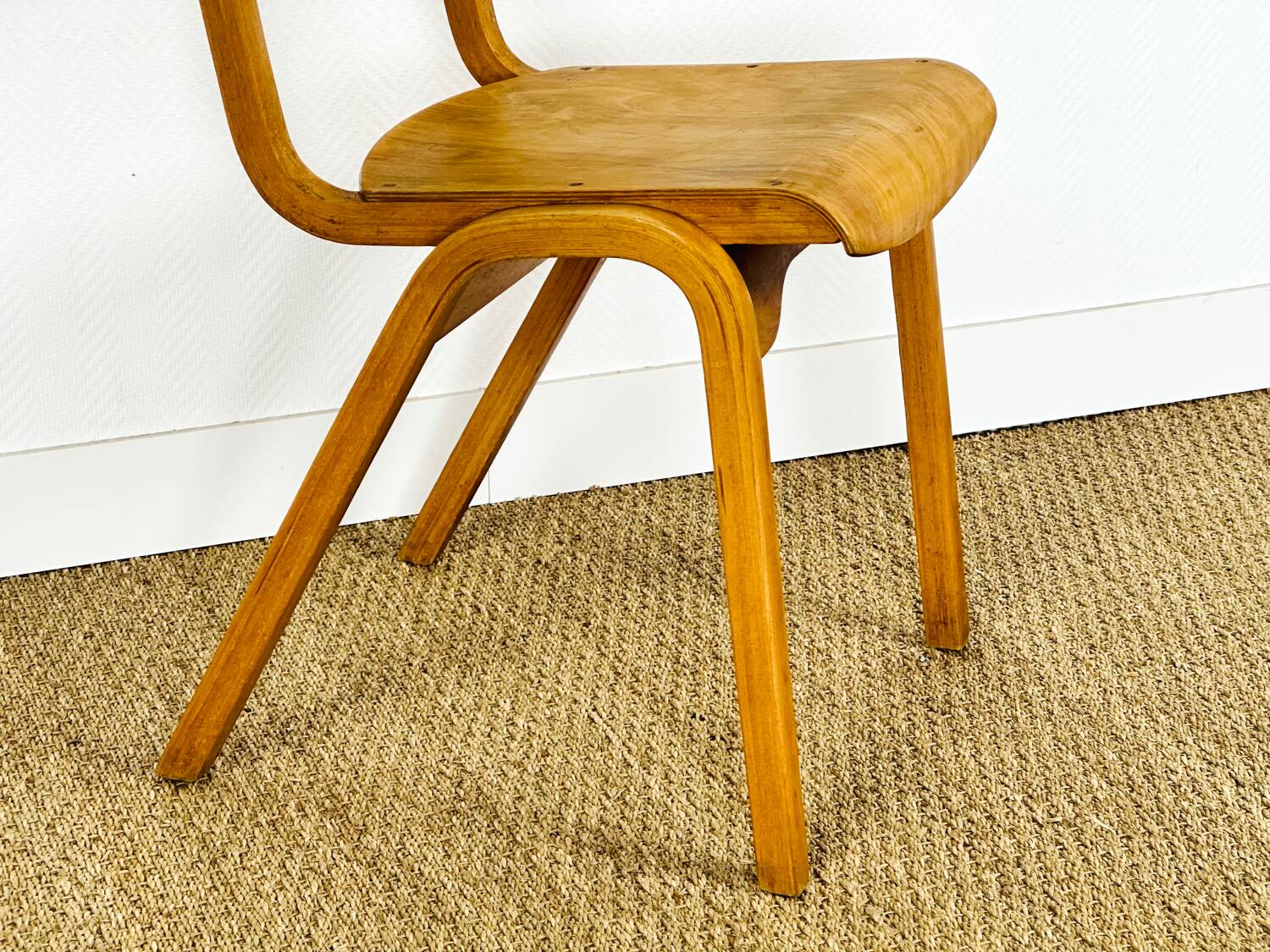 2 school chairs from the 1960s