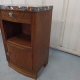 Bedside table art deco top marble