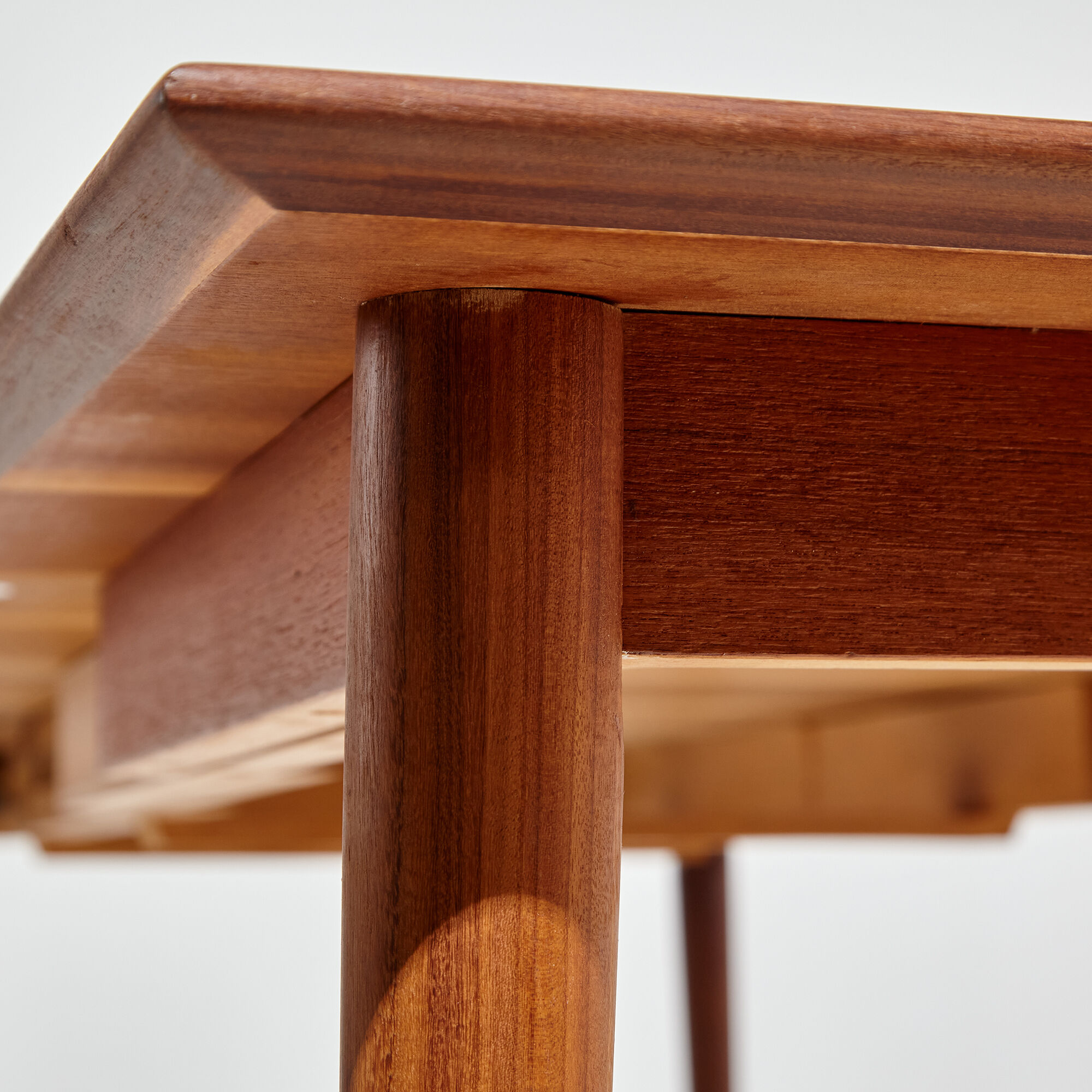 Restored teak dining table