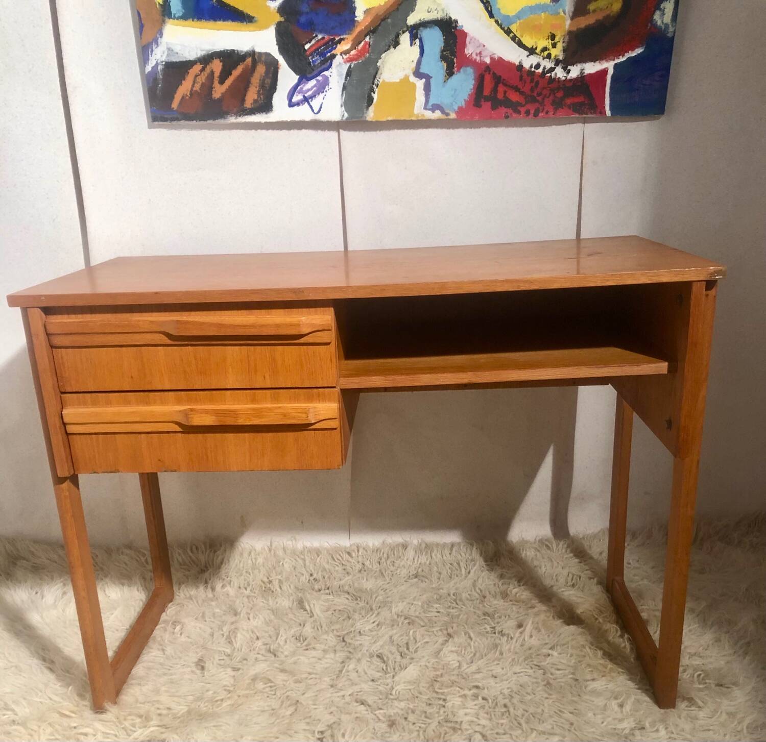 1950s sled foot desk