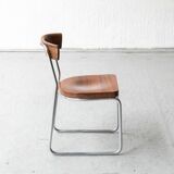 Set of 4 'B257' dining chairs by Emile Guillot, 1920s