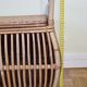 Storage box, vintage rattan bench, 80 cm