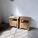 Pair of oak bedside tables 1950