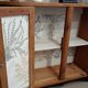 Small buffet or console in natural and black wood
