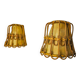 Pair of rattan wall lights, France, 1960