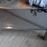 Aluminum mirror coffee table