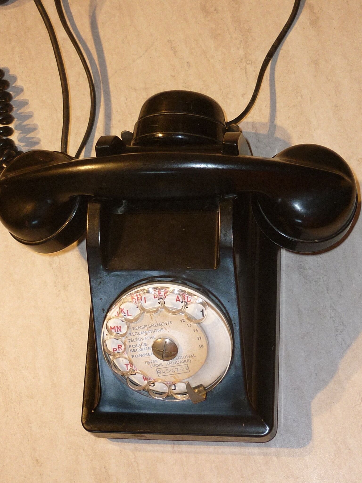Black PTT phone 1958