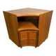 Vintage Nathan Teak Corner Cabinet (c. 1960s–1970s) – Mid-Century Modern  A