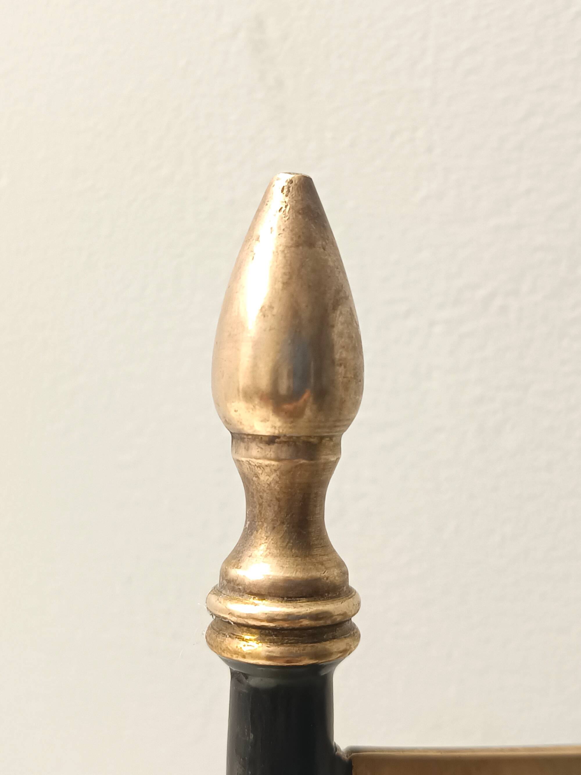 Pair of Vintage Brass and Metal Chiavarine Chairs with Yellow Fabric, Italy