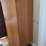 Vintage wardrobe veneer blond oak varnished