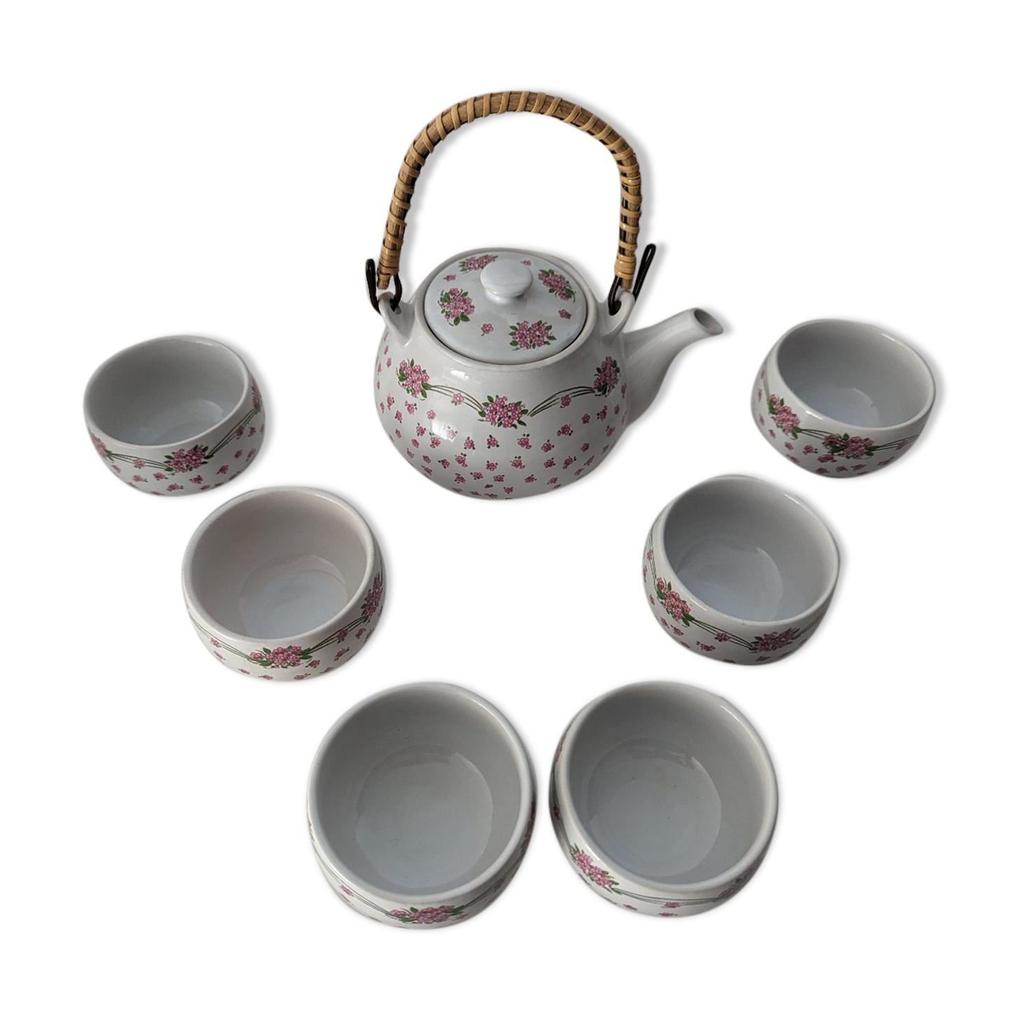 Ancient Japanese tea set