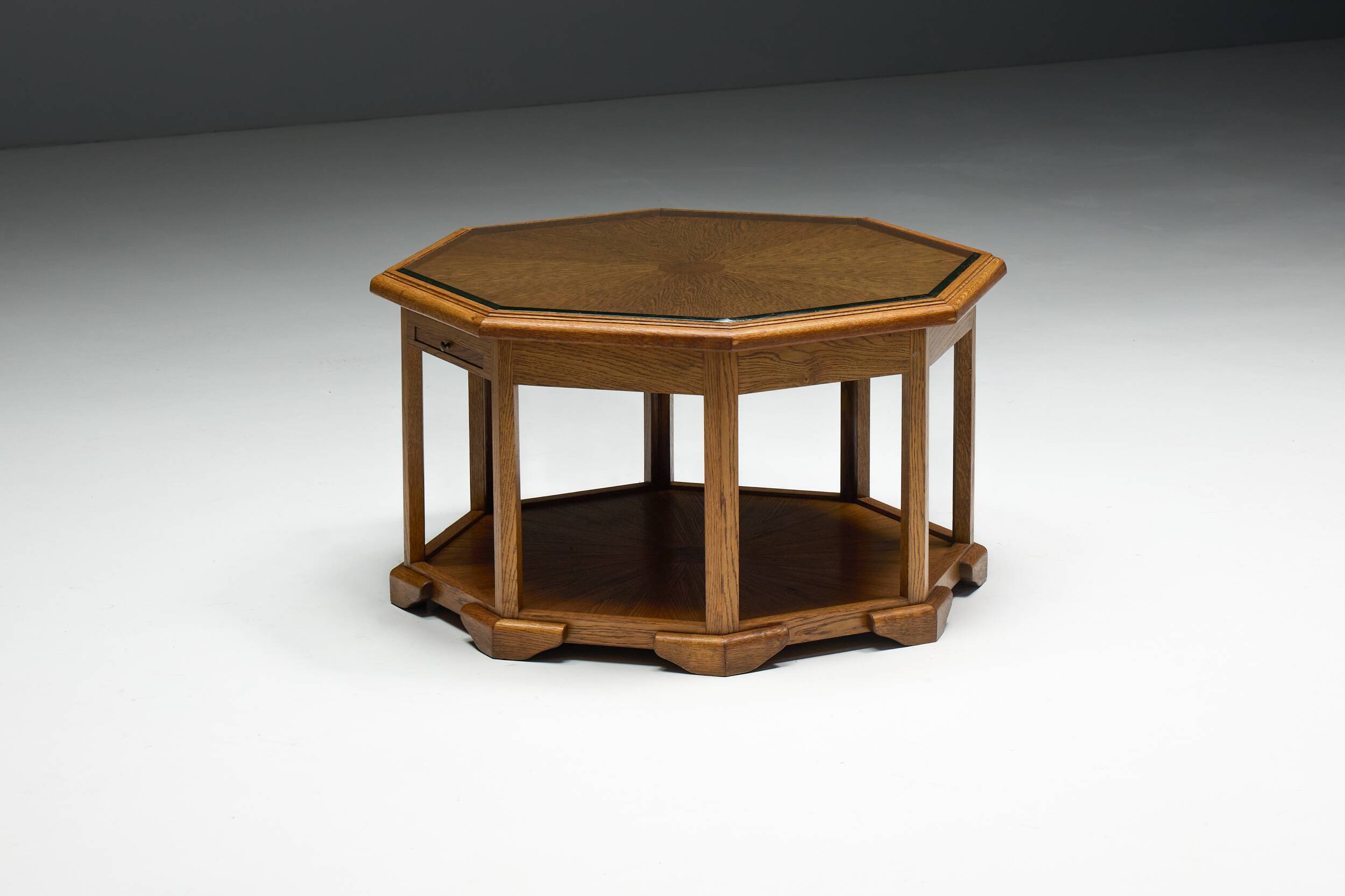 Octagonal Art Deco coffee table, France, 1930s