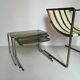 Chaise designer Avrandinis coton et acier tubulaire